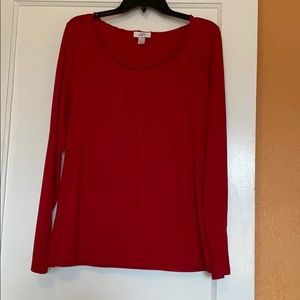 Loft red cotton shirt